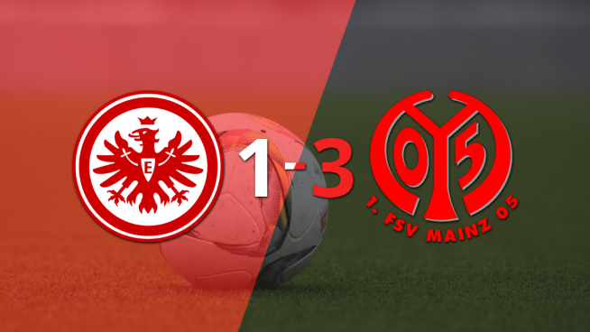 Paul Nebel marca un doblete en la victoria 3-1 de Mainz ante Eintracht Frankfurt