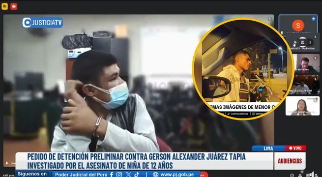 PJ dispone detención preliminar por siete días contra asesino de menor de 12 años