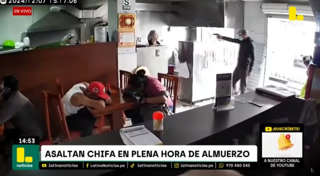 Cámaras de seguridad captan asalto en chifa en plena hora de almuerzo [VIDEO]
