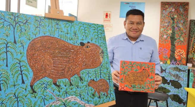 El arte de los capibaras llegó con la exposición 'Ruraq maki. Tajimat pujut'
