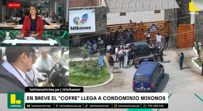 Se realizó diligencia en condominio Mikonos con presencia del chofer del 'Cofre'