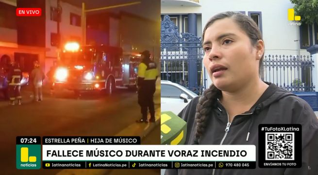 San Martín de Porres: músico muere durante incendio en su cuarto