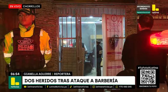 Sicario acribilla a dos jóvenes barberos en Chorrillos