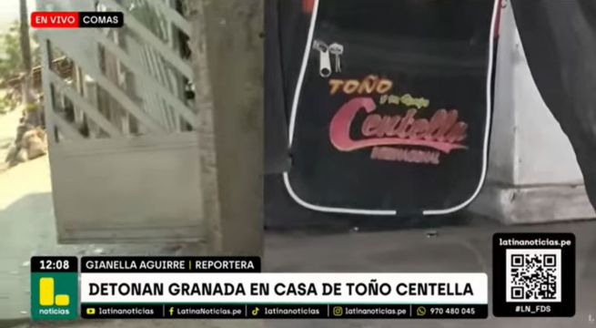 Toño Centella: delincuentes detonan granada en el interior de la vivienda del cantante