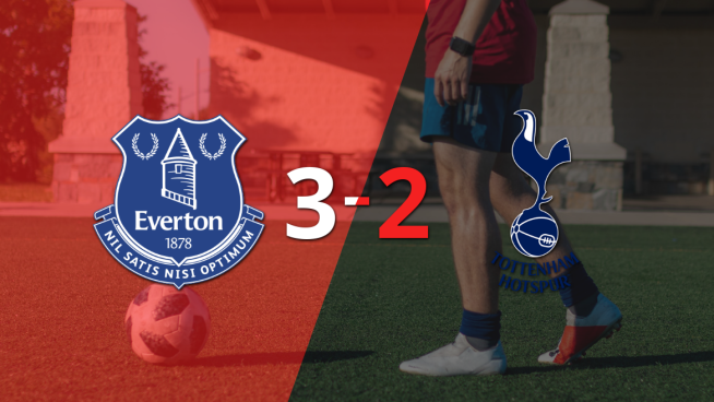 Partido de muchos goles y triunfo de Everton sobre Tottenham