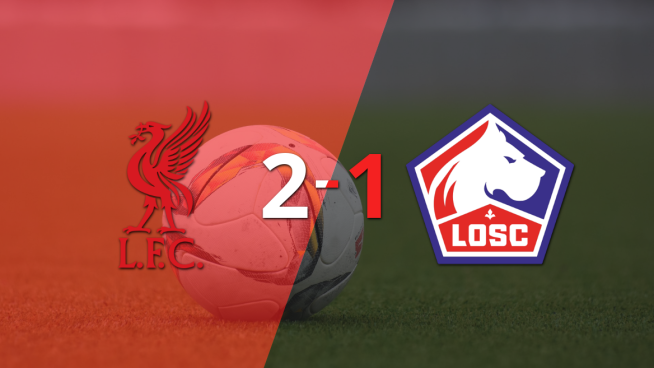 Lille no pudo con Liverpool y cayó por 2-1