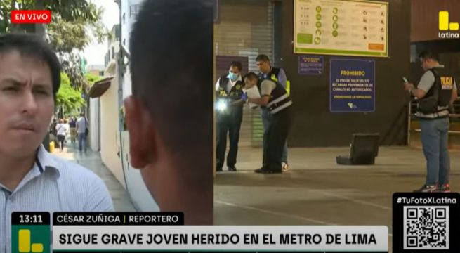 Hermano de joven baleado en estación del Metro de Lima: 