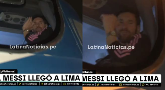 Lionel Messi: así fue su saludo a las cámaras de Latina en su llegada a Lima [VIDEO]