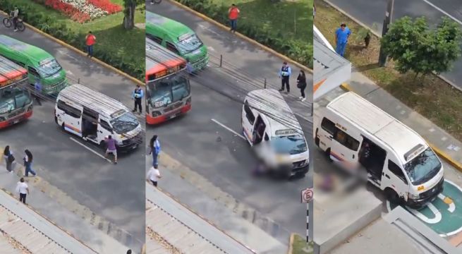 Jesús María: choferes de combi se pelean en plena avenida y uno termina atropellado [VIDEO]