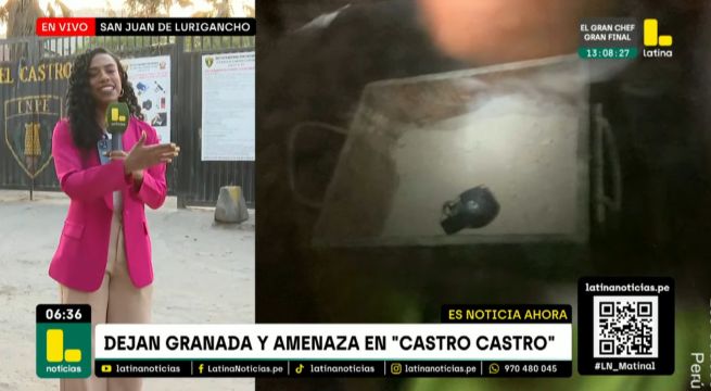 Dejan granada de guerra y mensaje extorsivo en penal Castro Castro | VIDEO