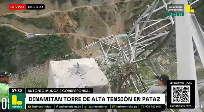 Derriban con dinamita torre de alta tensión de Minería Poderosa