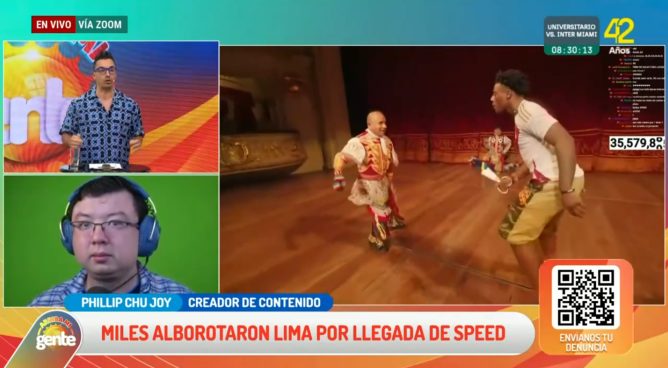 Speed fue CONDECORADO en Perú por López Aliaga y RECORRIÓ GAMARRA