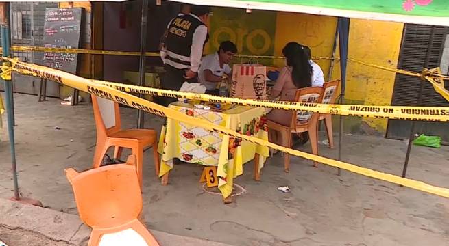 Mujer fue asesinada a balazos al frente del Penal de Lurigancho