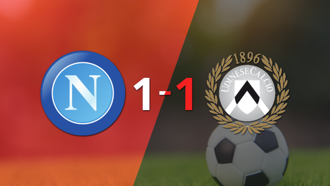 Napoli no pudo en casa ante Udinese y empataron 1-1