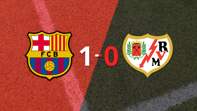Rayo Vallecano perdió 1-0 ante Barcelona por un penal