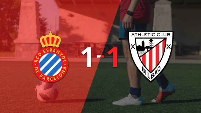 Espanyol resolvió su juego de la fecha 24 con un empate 1-1 frente a Athletic Bilbao