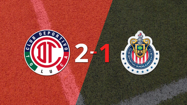Victoria de Toluca FC sobre Chivas por 2-1 con un gol agónico