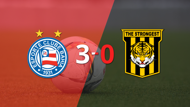 Bahia goleó a The Strongest y pasó a Tercera Fase