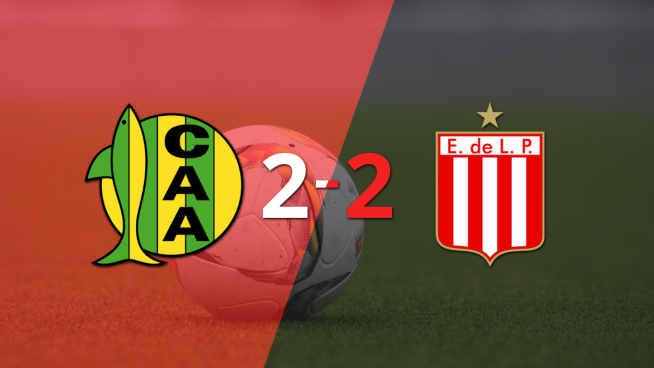 Aldosivi y Estudiantes sellaron un empate a dos