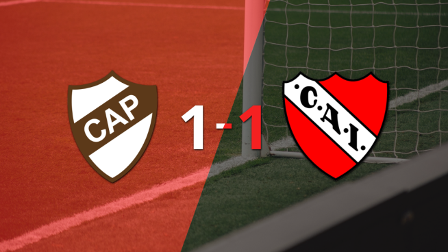 Independiente rescató un empate agónico frente a Platense