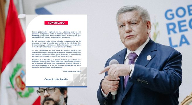 César Acuña denuncia 