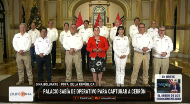 Palacio de Gobierno sabía del operativo para capturar a Vladimir Cerrón