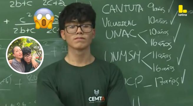 Orgullo peruano: Joven de 17 años ingresa a 5 UNIVERSIDADES