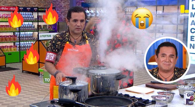 El Gran Chef Famosos: Tito Vega a punto de ¿INCENDIAR? su estación