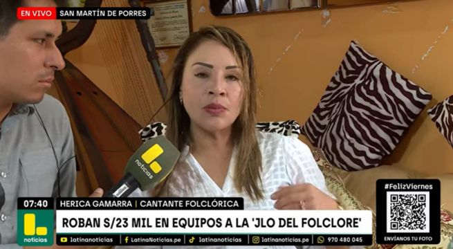 'J. Lo del folclore' denuncia que la contactaron para show privado y le robaron sus equipos