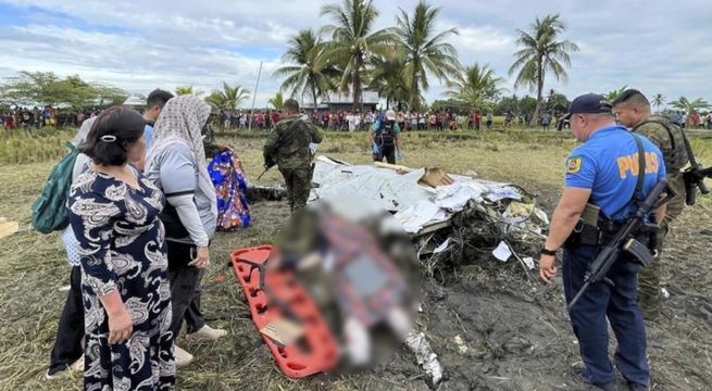 Accidente de avión contratado por EE. UU. deja cuatro muertos en Filipinas