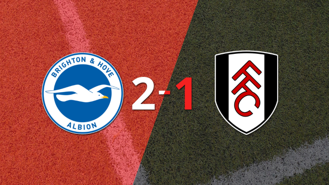Brighton and Hove lo dio vuelta ante Fulham y venció por 2 a 1 con gol agónico
