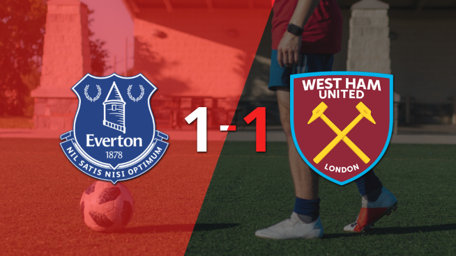 Everton saca agónico empate ante West Ham United con gol de Jake O´Brien
