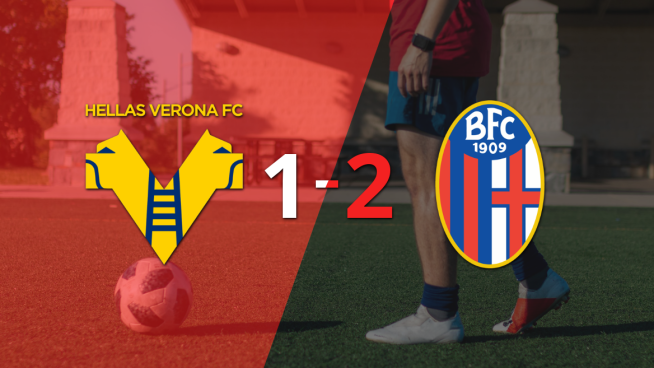 Hellas Verona no logró superar la firmeza de Bologna y cayó 2 a 1