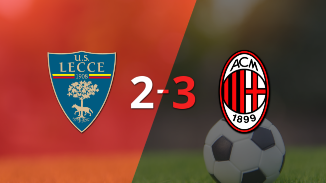 El doblete de Nikola Krstovic no fue suficiente y Lecce cayó ante Milan