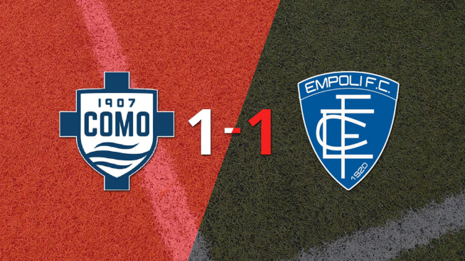 Como 1907 y Empoli se repartieron los puntos en un 1 a 1