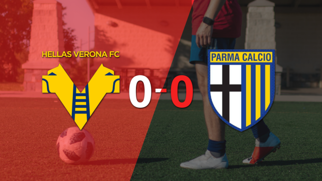 No hubo goles en el empate entre Hellas Verona y Parma