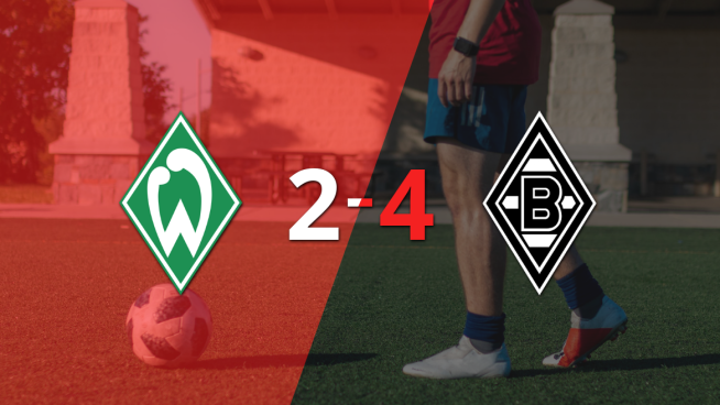 Triunfo de B. Mönchengladbach ante Werder Bremen con hat-trick de Alassane Pléa