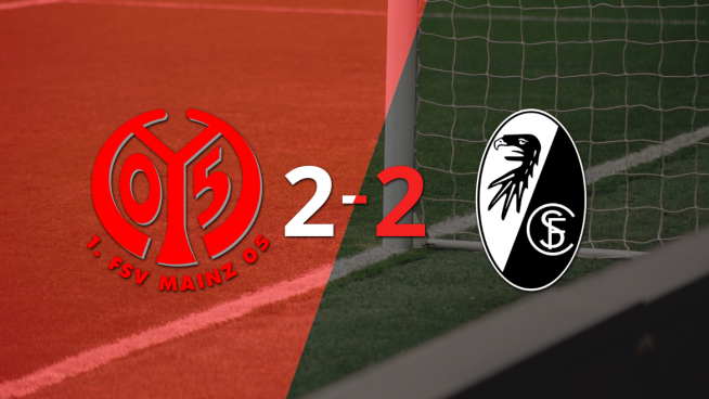 Mainz y Friburgo igualaron por 2 en un vibrante partido