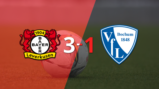 Contundente victoria de Bayer Leverkusen sobre Bochum