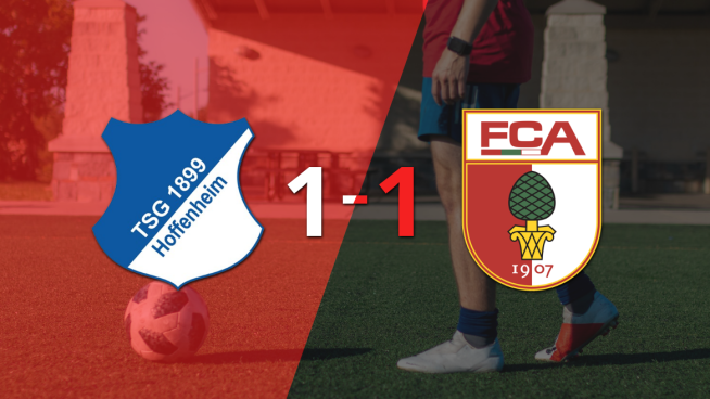 Empate a uno entre Hoffenheim y Augsburg