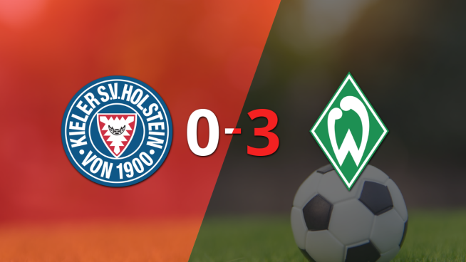 Werder Bremen no tuvo piedad y goleó 3 a 0 a Holstein Kiel