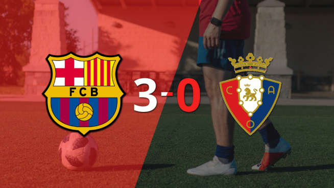 Goleada de Barcelona 3 a 0 sobre Osasuna