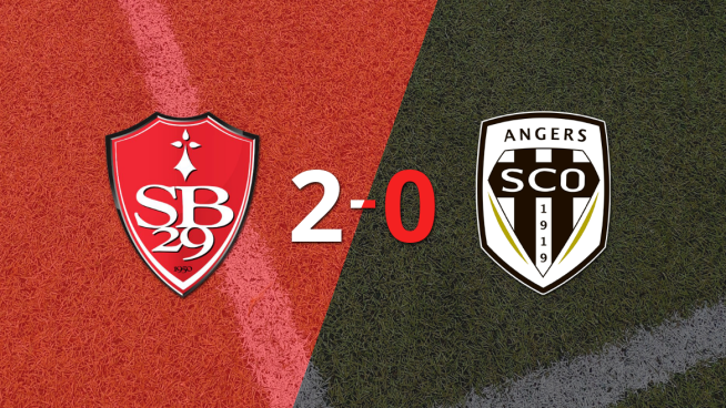 Stade Brestois celebró una victoria 2-0 sobre Angers