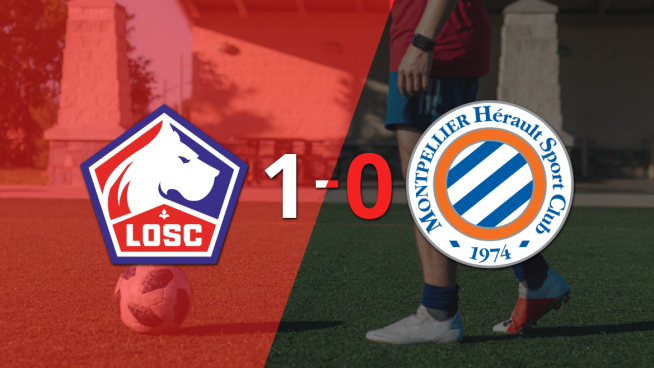 Con gol de Jonathan David, Lille le ganó a Montpellier por 1 a 0