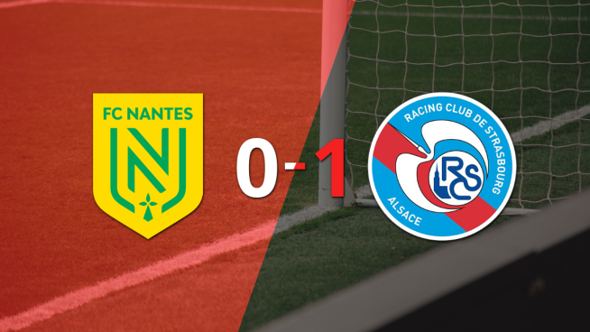 RC Strasbourg se quedó con la victoria 1-0 ante Nantes en el estadio el Stade de la Beaujoire