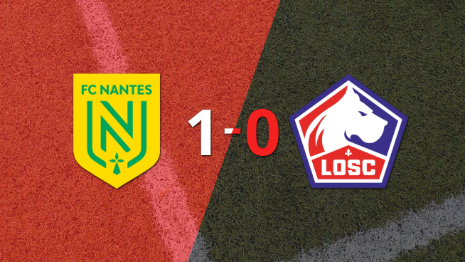 Con un solo gol, Nantes derrotó a Lille en el estadio el Stade de la Beaujoire