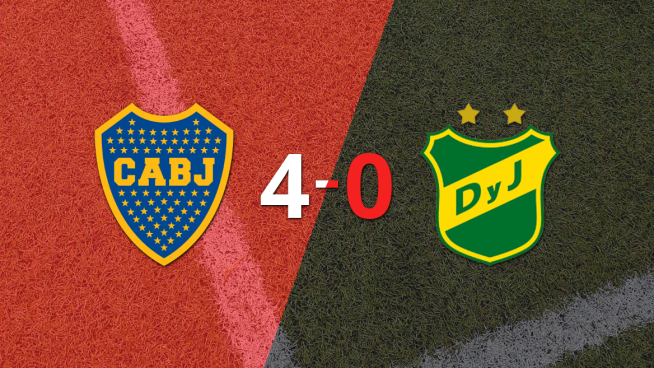 Boca Juniors golea 4-0 a Defensa y Justicia y Milton Giménez firma doblete