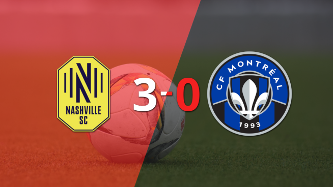 Nashville SC fue contundente y goleó 3-0 a CF Montréal