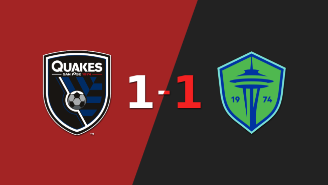 San José Earthquakes y Seattle Sounders empataron 1 a 1