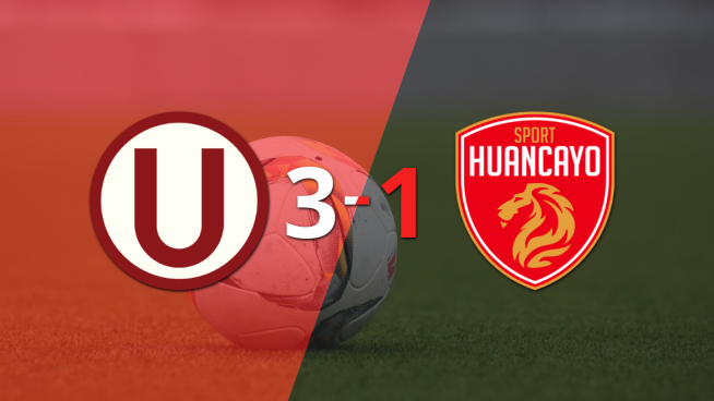 Contundente victoria de Universitario sobre Sport Huancayo